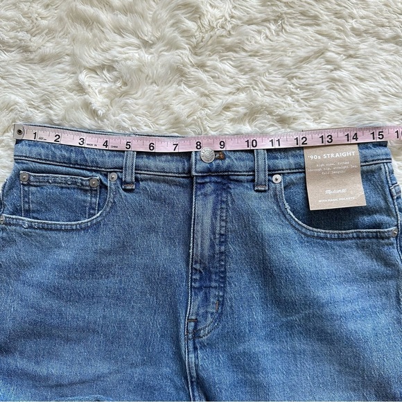 Madewell Jeans The Tall '90s Straight in Rondell Wash: Crease Edition 29T NWT - Picture 10 of 12